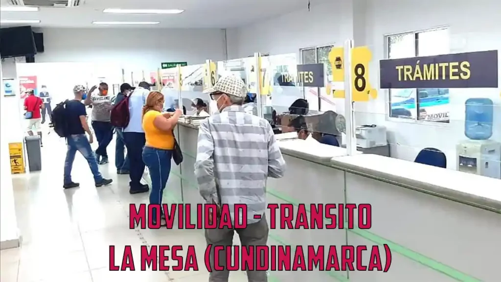 Movilidad Transito La Mesa Cundinamarca