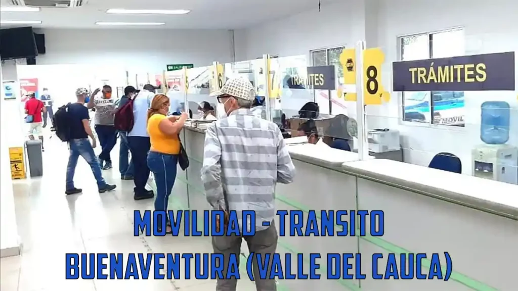 Movilidad transito Buenaventura Valle del Cauca