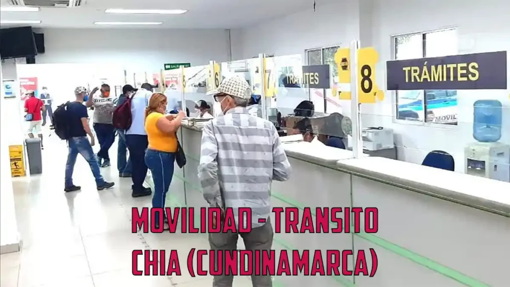 Movilidad transito Chia Cundinamarca