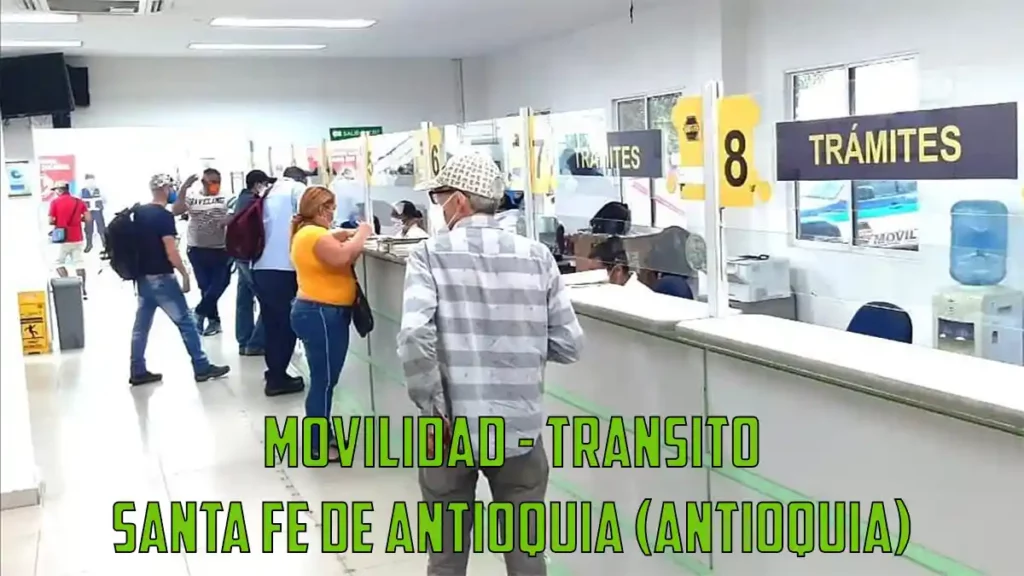 Movilidad transito Santa fe de Antioquia