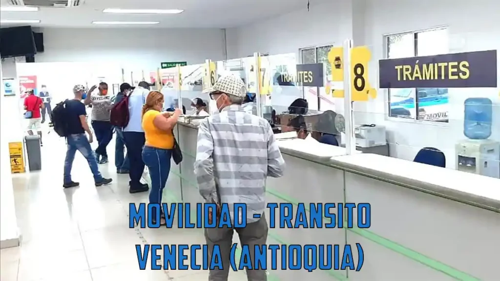 Movilidad transito Venecia Antioquia