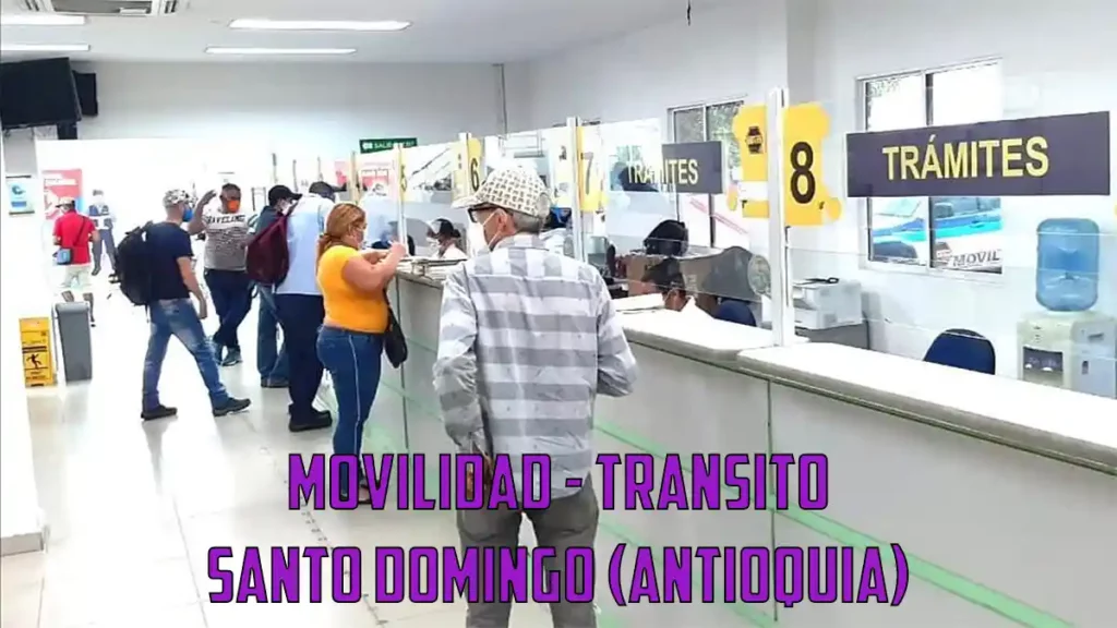 Movilidad transito santo domingo antioquia